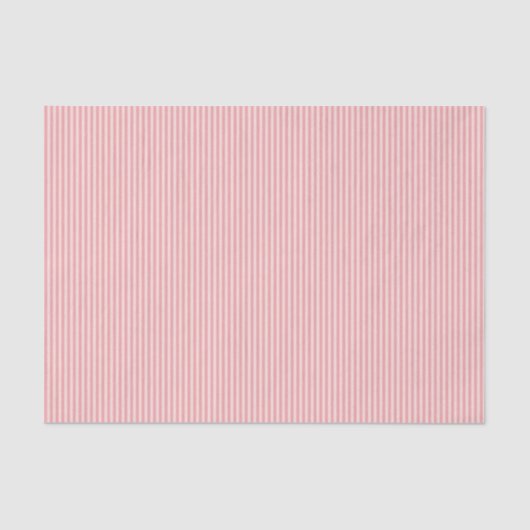 Pastel Roze Pinstripes Tissuepapier (Voorkant)