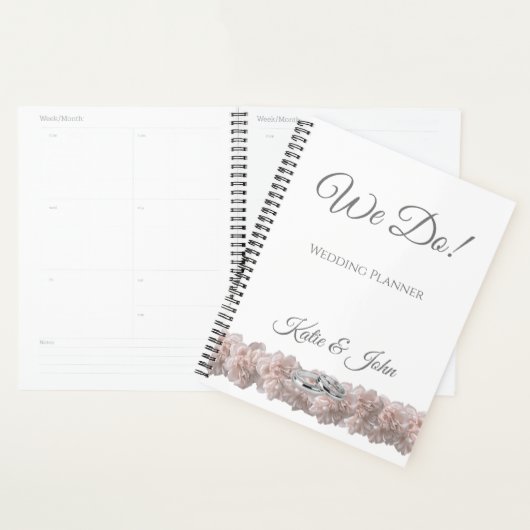 Pastel roze pioen dromen- Wedding-Planner Planner (Display)