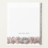 Pastel roze pioen dromen- Wedding-Planner Planner (Achterkant)