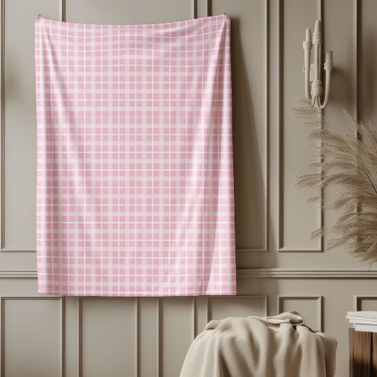 Pastel Roze Plaid Deken Gezellige Tartan Style