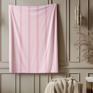 Pastel Roze Plaid Gooi Sweet Cosy Accent Fleece Deken