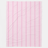 Pastel Roze Plaid Gooi Sweet Cosy Accent Fleece Deken (Voorkant)