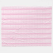 Pastel Roze Plaid Gooi Sweet Cosy Accent Fleece Deken (Voorkant (Horizontaal))