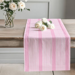 Pastel Roze Plaid Tafel Accent voor Eettafel Lange Tafelloper