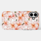 Pastel Roze Plumeria Frangipani Bloemen Case-Mate iPhone Case (Achterkant (horizontaal))