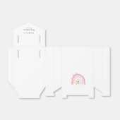 Pastel Roze Rainbow Baby shower Favor Box Bedankdoosjes (Uitgevouwen)