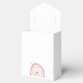 Pastel Roze Rainbow Baby shower Favor Box Bedankdoosjes (Geopend)