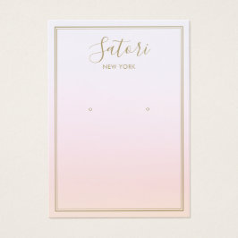 Pastel Roze Rainbow Ombre Script Veroorscherm Visitekaartje