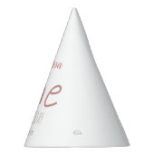 Pastel roze regenboog 1 eerste verjaardag feesthoedjes (Rechts)