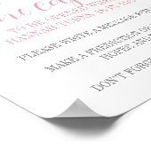 Pastel roze regenboog 1e verjaardag Capsule Poster (Hoek)