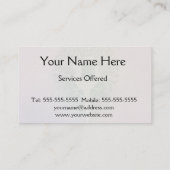 Pastel Roze regenboogyoghiboom Visitekaartje (Achterkant)