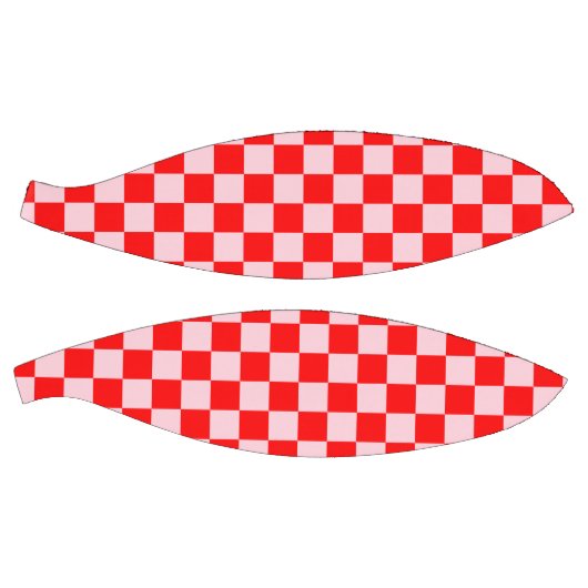 Pastel Roze Rood Geruit Checkerboard  Basketbal (Panelen)