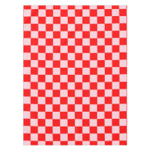Pastel Roze Rood Geruit Checkerboard 