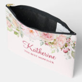 Pastel Roze Roos Bloem Bloemige De Beste Moeder Oo Etui (Open)