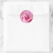 PASTEL ROZE ROOS - Bruiloft Envelope Seal Ronde Sticker (Tas)