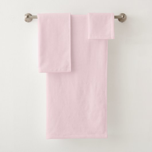 Pastel Roze Roos Effen Kleur Bad Handdoek (Insitu)
