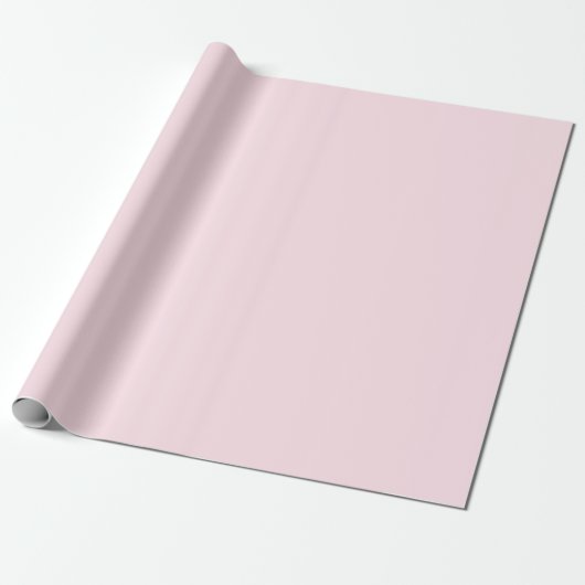 Pastel Roze Roos Effen Kleur Cadeaupapier (Uitgerold)