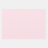 Pastel Roze Roos Effen Kleur Inpakpapier Vel (Voorkant 2)