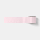 Pastel Roze Roos Effen Kleur Satijnen Lint (Voorkant)