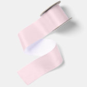 Pastel Roze Roos Effen Kleur Satijnen Lint (Achterkant)
