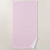 Pastel Roze Roos Effen Kleur Strandlaken (Voorkant)
