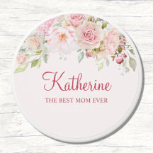 Pastel Roze Roze Bloem Bloem De Beste Mam Ooit