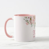 Pastel Roze Roze Bloem Bloem De Beste Mam Ooit Mok (Links)