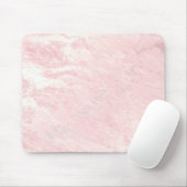 Pastel Roze Roze Goud Stone Blush Marble Muismat (Met muis)