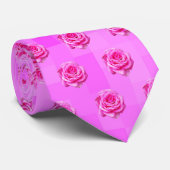 Pastel Roze Roze Mosaic, Stropdas (Opgerold)