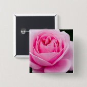 Pastel Roze Roze Pin Vierkante Button 5,1 Cm (Voorkant /achterkant)