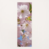 Pastel roze roze rozenbloem bloesem Monogram Yogamat (Voorkant)