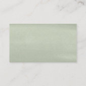 Pastel roze rozen groen Waterverf Baby shower Informatiekaartje (Achterkant)