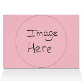 Pastel Roze Rozen Monogram Trouw Dankjewel FOTO (Binnen Horizontaal (Boven))