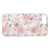 Pastel roze  rozen patroon Case-Mate iPhone case (Achterkant (Horizontaal))