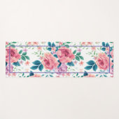 Pastel roze  rozen patroon yoga mat (Voorkant (horizontaal))