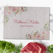 Pastel Roze Rozenbloem Bloemen Bloemen Moederdag G Snijplank