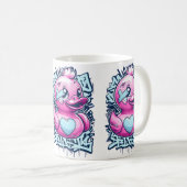 Pastel Roze Rubber Eend Mok (Voorkant rechts)