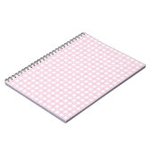 Pastel Roze Ruitjes Notitieboek (Linkerzijde)