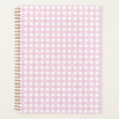 Pastel Roze Ruitjes Planner (Voorkant)