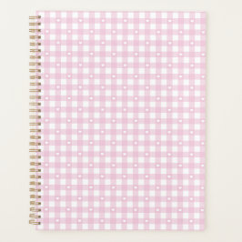 Pastel Roze Ruitjes Planner