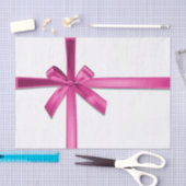 Pastel Roze Satijn Lint Boog Verjaardagsfeest Tissuepapier (Craft)