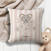 Pastel Roze Schattige Baby Koala Beer Kinderkamer Kussen