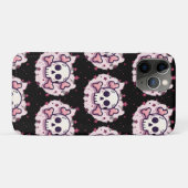 Pastel Roze Schedel en Kruisbeenderen Case-Mate iPhone Case (Achterkant (horizontaal))