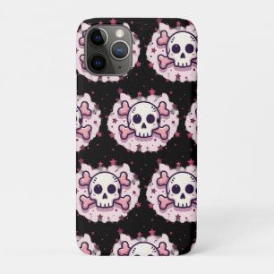 Pastel Roze Schedel en Kruisbeenderen Case-Mate iPhone Case