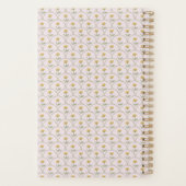 Pastel Roze Schelp Bloem Motief Persoonlijk Planner (Achterkant)