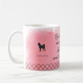 Pastel Roze Shiba Inu Mok – Aangepaste Foto & Naam (Links)