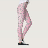 Pastel Roze Silver Leopard Print Leggings (Rechts)