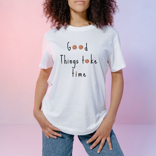 Pastel Roze & Sinaasappel Daisy floral T-shirt