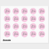 Pastel Roze Sneeuwvlokken Envelop Seal Stickers (Vel)