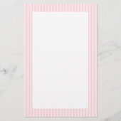 Pastel roze Snoepjes strepen. Briefpapier (Voorkant)